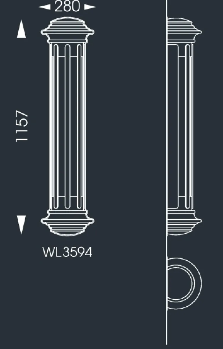 Deutsche Wandleuchte aus Schmiedeeisen WL 3573