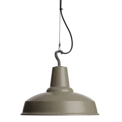 Dänische Pendelleuchte mit Stahlseil und Haken Hook