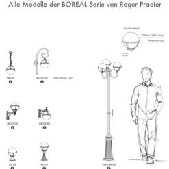 Dreiflammige französische  Kugel-Standleuche Boreal