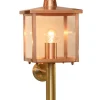 Elegante Außenleuchte aus Messing und Kupfer