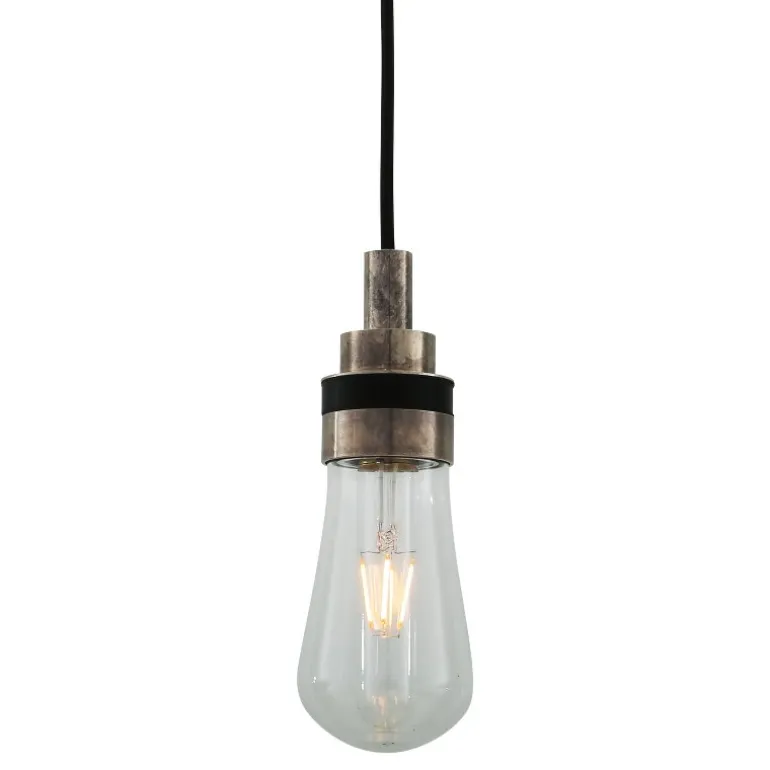 Elegante Glaskolben-Hängeleuchte Boo aus Irland, IP65