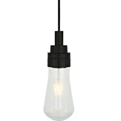 Elegante Glaskolben-Hängeleuchte Boo aus Irland, IP65