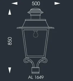 Elegante LED Standleuchte aus Schmiedeeisen AL 6799