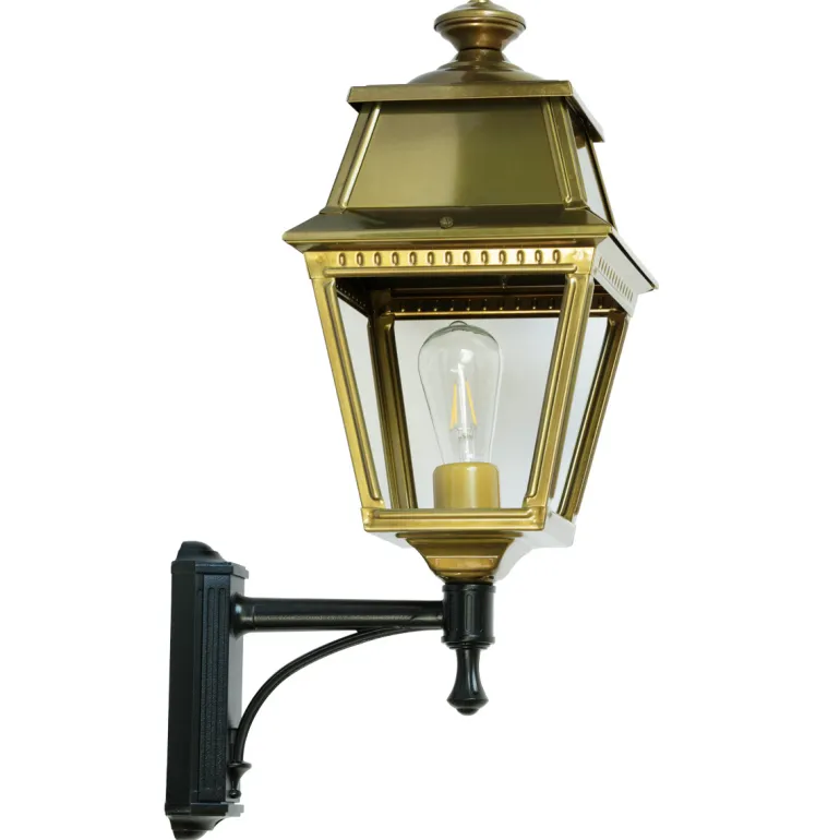 Elegante Wandlaterne Avenue 2 aus Messing oder Aluminium
