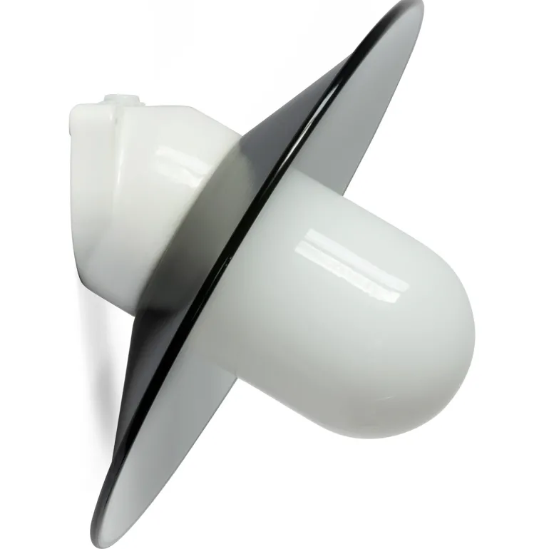 Emaille-Lampe mit Porzellansockel WZKR 2010