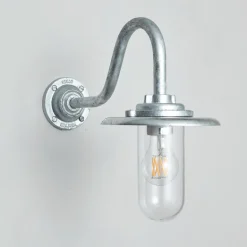 Englische Wandlampe mit Schwanenhals 7677/60/C/S