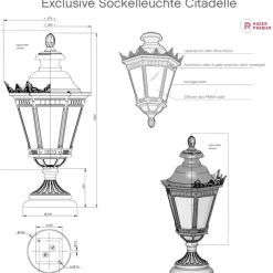 Exclusive Parklaterne Citadelle