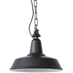 Fabriklampe für Außen mit Kettenaufhängung