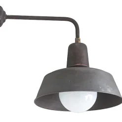 Fabrikleuchte in Kupfer-Patina: Wandleuchte Berlin W130