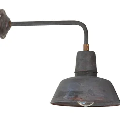 Fabrikleuchte in Kupfer-Patina: Wandleuchte Berlin W130