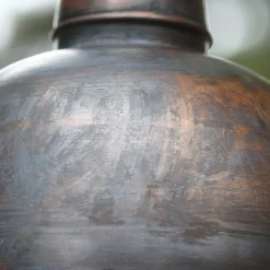 Fabrikstil-Hängeleuchte Köln Kupfer Patina