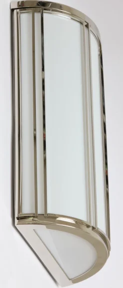 Flache Art déco-Wandleuchte SA 2 aus Messing