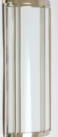 Flache Art déco-Wandleuchte SA 2 aus Messing