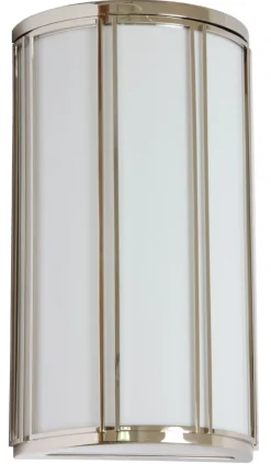 Flache Art déco-Wandleuchte SA 2 aus Messing