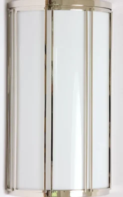 Flache Art déco-Wandleuchte SA 2 aus Messing