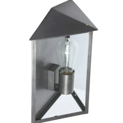 Flache bayerische Messing-Wandleuchte Donauwörth