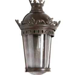 Flache Empire-Halblaterne aus Schmiedeeisen WL 3550