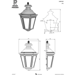 Flache französische Wandleuchte Louis XIII