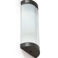 Flache Glasstäbchen-Wandleuchte