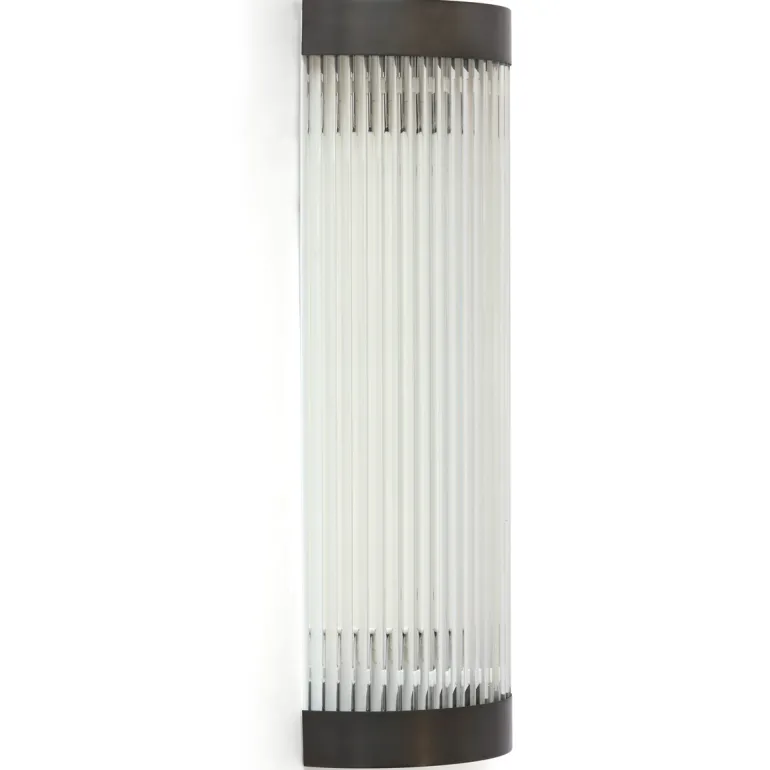 Flache Glasstäbchen-Wandleuchte