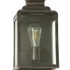Flache Wandlaterne aus Messing oder Zink Kensington MM