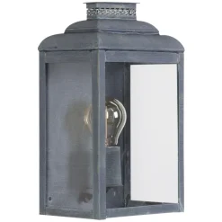 Flache Wandlaterne aus Messing oder Zink Kensington MM