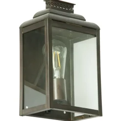 Flache Wandlaterne aus Messing oder Zink Kensington MM