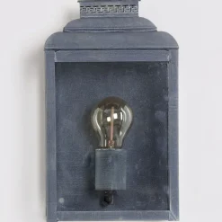 Flache Wandlaterne aus Messing oder Zink Kensington MM