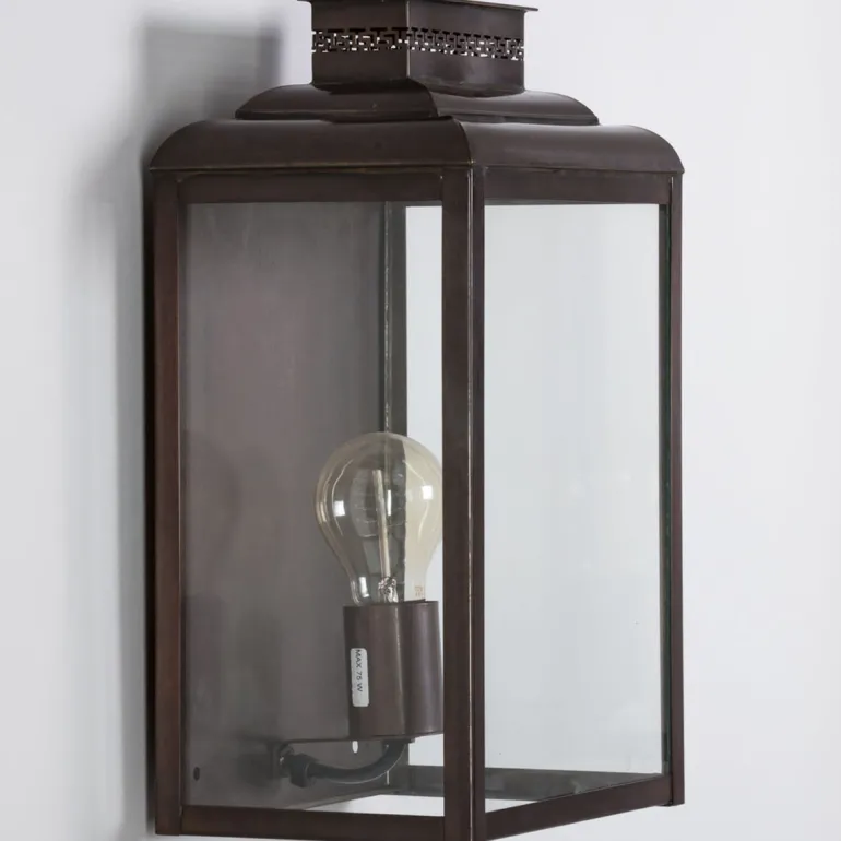 Flache Wandleuchte aus Messing oder Zink Kensington GM