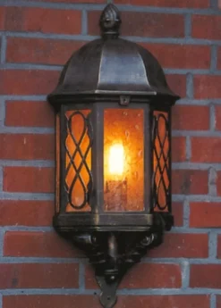 Flache Wandleuchte aus Schmiedeeisen WL 3446.3474
