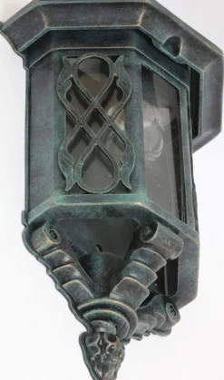 Flache Wandleuchte aus Schmiedeeisen WL 3446.3474