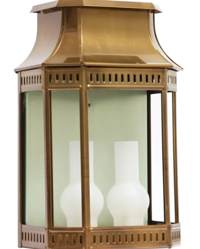 Flache Wandleuchte Louis Philippe 2: Halblaterne