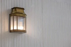 Flache Wandleuchte Louis Philippe 2: Halblaterne