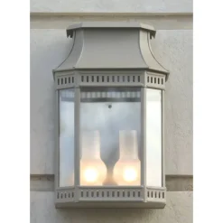 Flache Wandleuchte Louis Philippe 2: Halblaterne