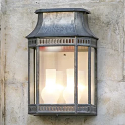 Flache Wandleuchte Louis Philippe 2: Halblaterne