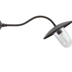 Formvollendete Hofleuchte Elébas 45 aus patiniertem Messing