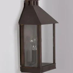 Französische Außen-Wandleuchte Luxembourg 2135 aus Messing