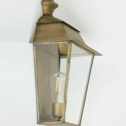 Französische Halblaterne aus Messing Saint-Tropez