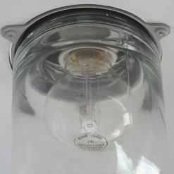 Französische Hofleuchte Belcour mit Glassturz