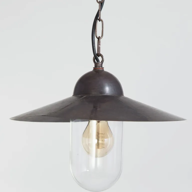 Französische Pendelleuchte Cheverny mit Glas