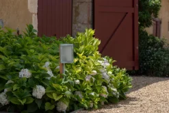 Garten- und Wegeleuchte aus Messing und Akazienholz Les Plessis
