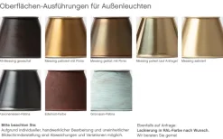 Garten- und Wegeleuchte aus Messing und Akazienholz Les Plessis