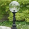 Gartenlampe mit Ziersockel und Glaskugel CYPR C TL 250