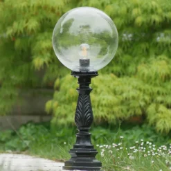 Gartenlampe mit Ziersockel und Glaskugel CYPR C TL 250