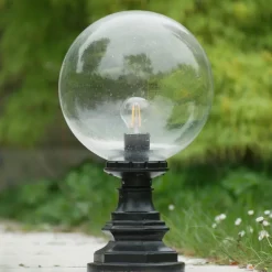 Gartenleuchte mit Echtglas-Kugel CYPR TL 250