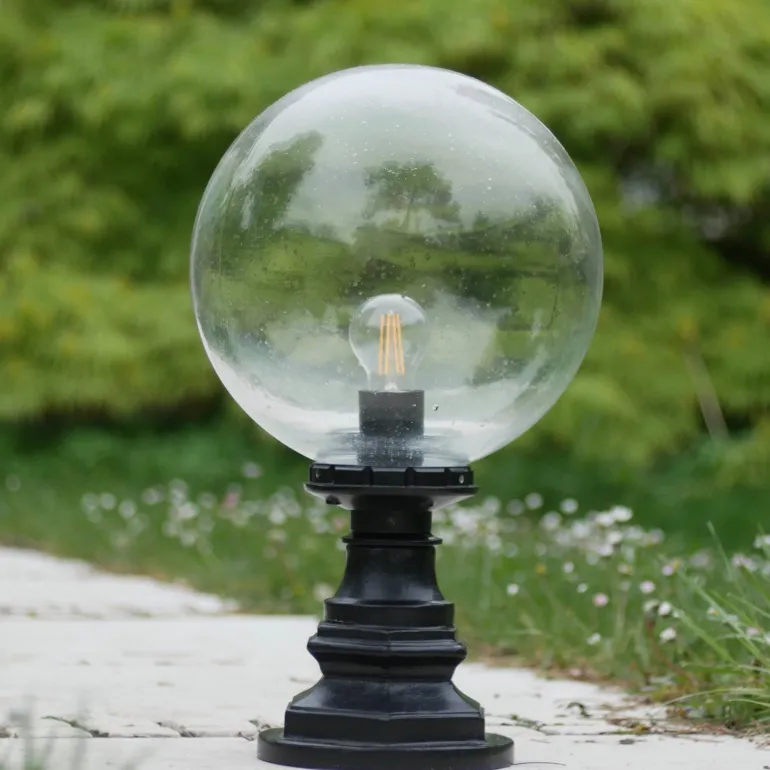Gartenleuchte mit Echtglas-Kugel CYPR TL 250
