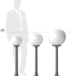 Gartenleuchte mit kannelierter Säule Elba P 02