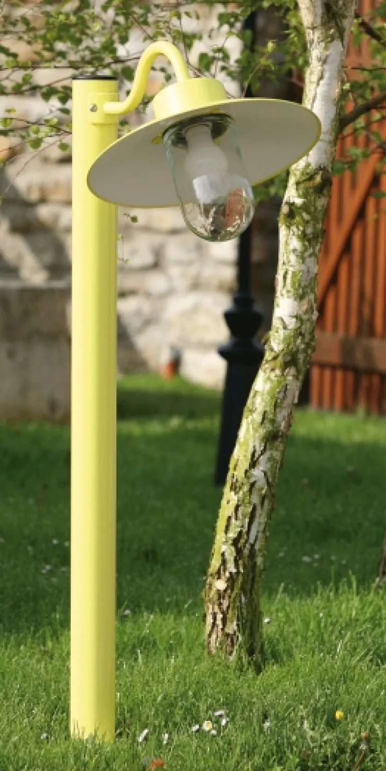 Gartenleuchte mit Schirm und Zylinderglas Belcour
