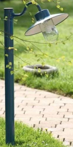 Gartenleuchte mit Schirm und Zylinderglas Belcour