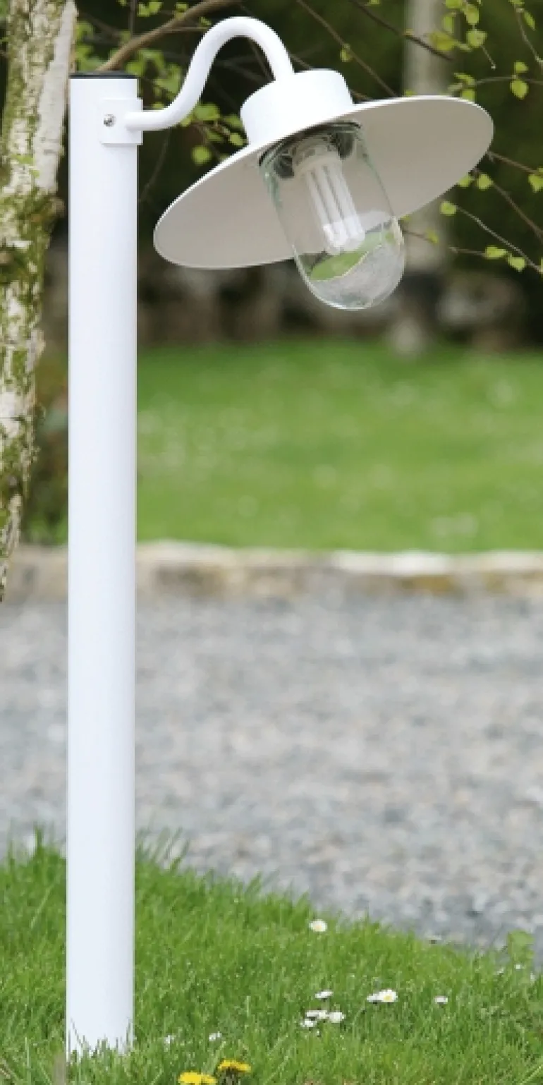 Gartenleuchte mit Schirm und Zylinderglas Belcour